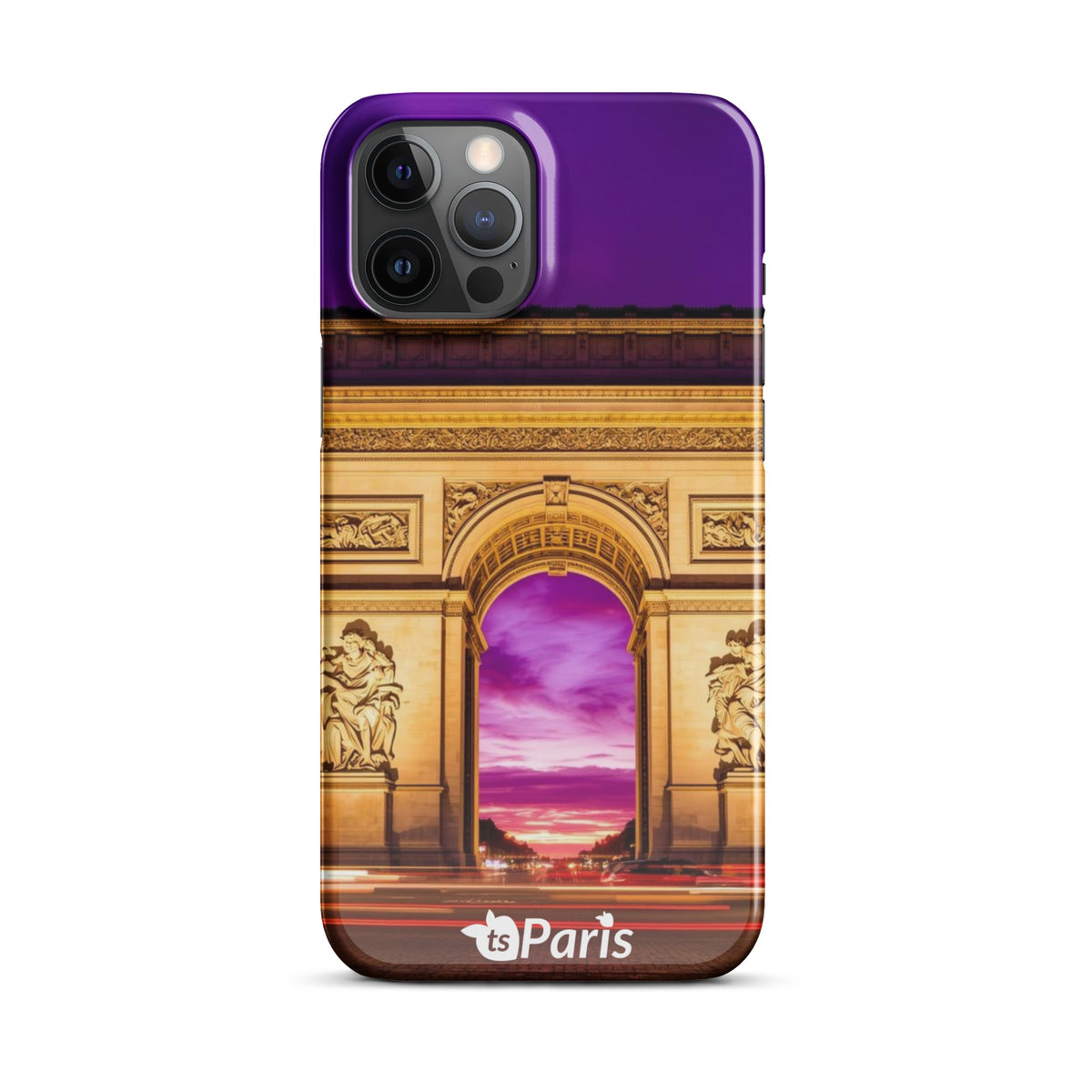 tsgabrielle® • Paris - Arc de Triomphe • Snap Case Compatible with iPhone® • Latest Models • iPhone 12 Pro Max Back cover Both sides