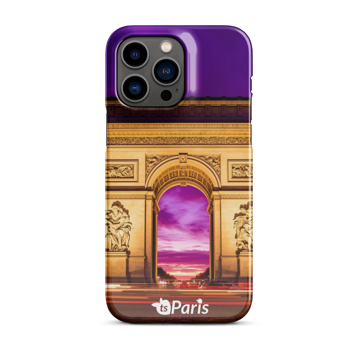 tsgabrielle® • Paris - Arc de Triomphe • Snap Case Compatible with iPhone® • Latest Models • iPhone 14 Pro Max Back cover Both sides