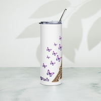 tsgabrielle® • Paris - La Tour Eiffel • Tumbler • Stainless Steel • White • 20 oz •