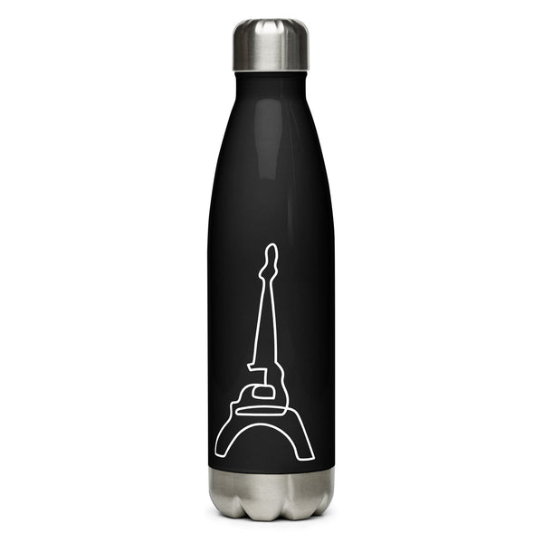 tsgabrielle® • Paris - La Tour Eiffel • Water Bottle • Black • Stainless Steel • 17 oz • Black Stainless steel 17 fl oz