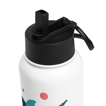 tsgabrielle • Unicorn - Seraphina • Water Bottle with a Straw Lid • 32 oz