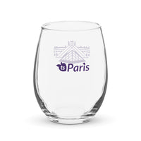 tsgabrielle® • Paris – The Louvre Pyramid • Stemless Wine Glass • 15 oz