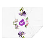 tsgabrielle® • TransFLOWer • Throw Blanket • White • 3 Sizes