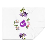 tsgabrielle® • TransFLOWer • Throw Blanket • White • 3 Sizes