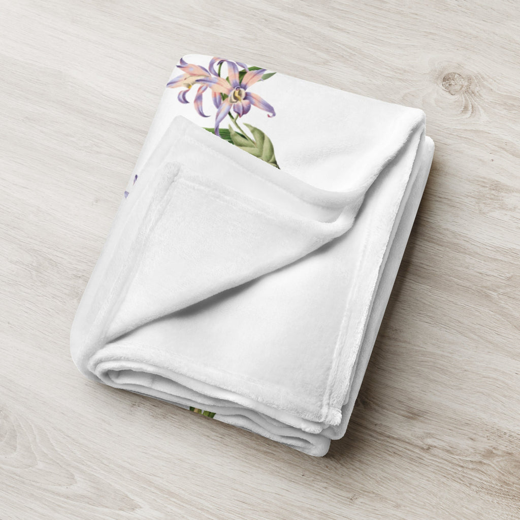 tsgabrielle® • TransFLOWer • Throw Blanket • White • 3 Sizes