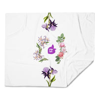 tsgabrielle® • TransFLOWer • Throw Blanket • White • 3 Sizes