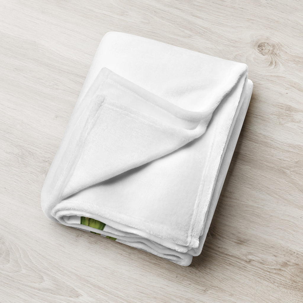 tsgabrielle® • TransFLOWer • Throw Blanket • White • 3 Sizes
