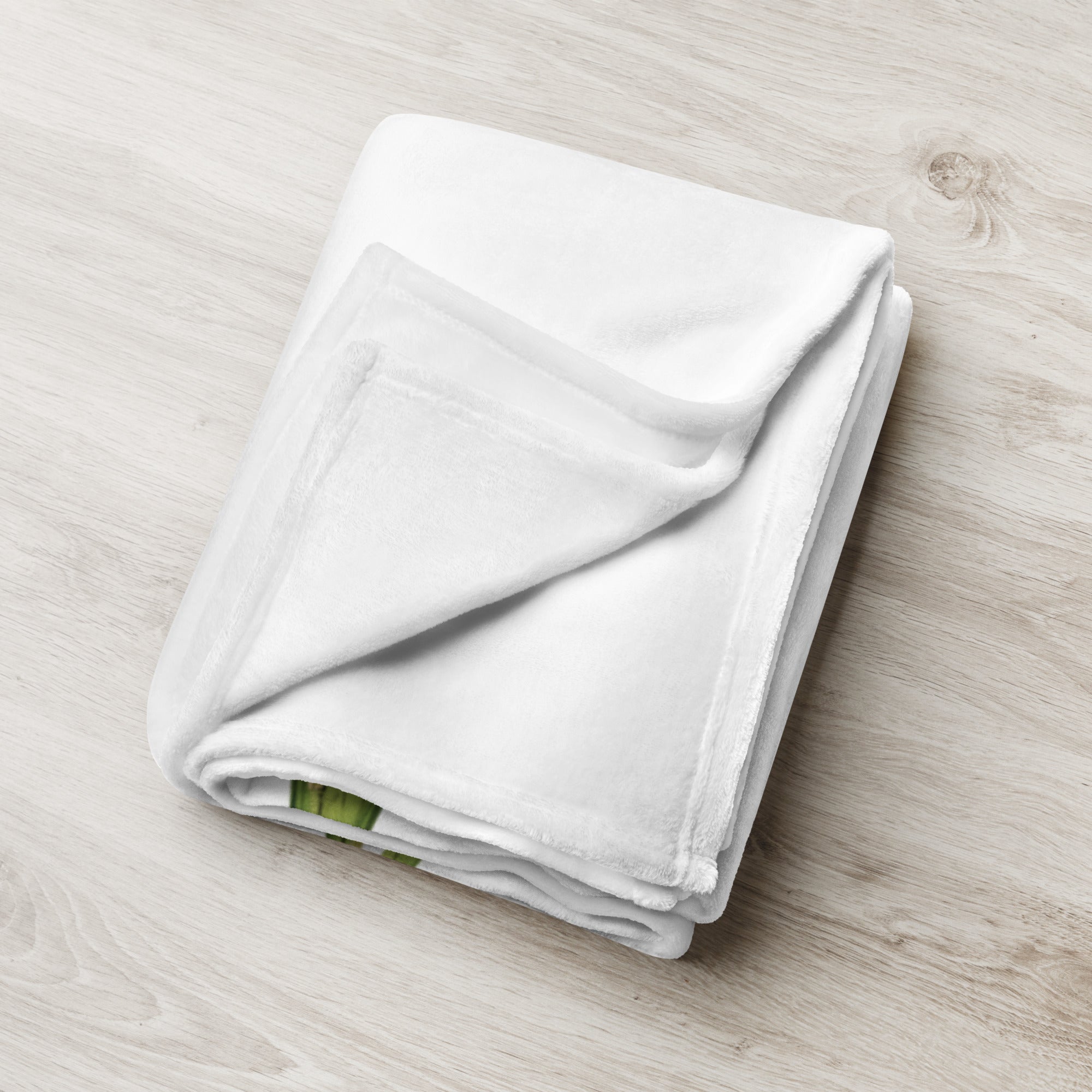 tsgabrielle® • TransFLOWer • Throw Blanket • White • 3 Sizes