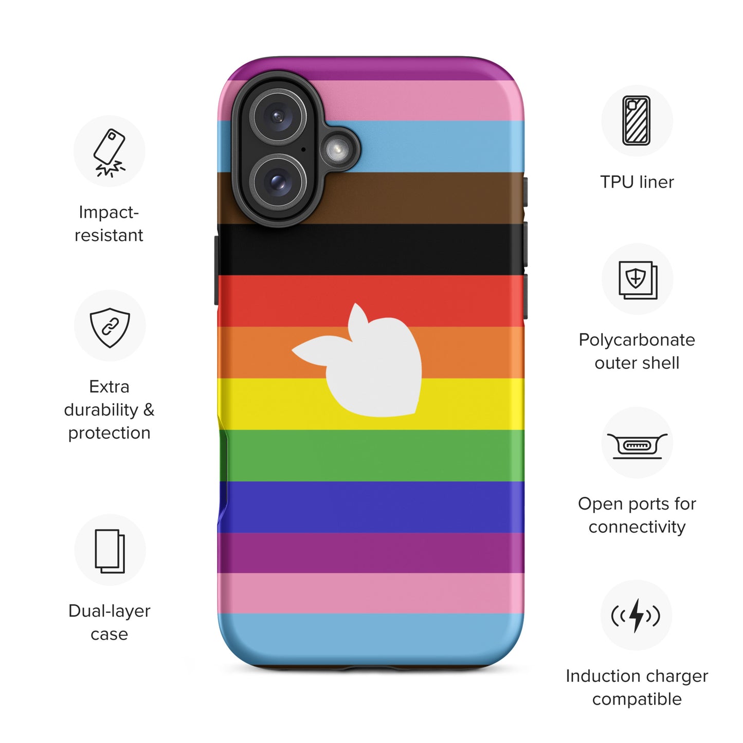 tsgabrielle™ • tsgabrielle™ • Tough Case Compatible with iPhone® (Pride 2024) • Mobile Phone Cases • Tough Case Compatible with iPhone® (Pride 2024) • 6701425_20307 •