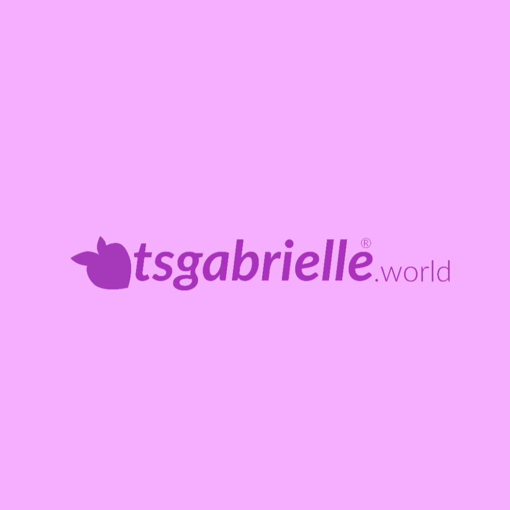 tsgabrielle world logo on a pink background