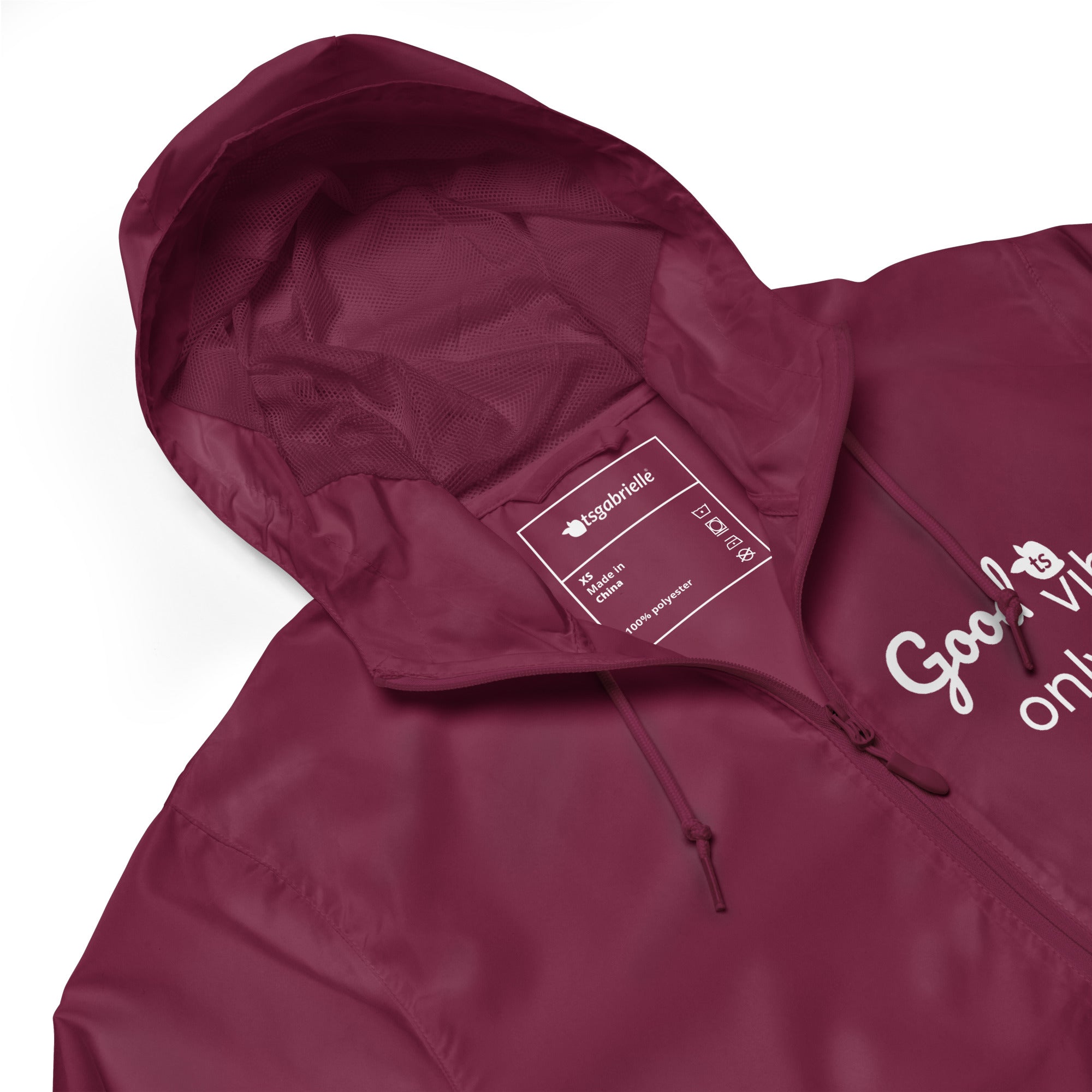 tsgabrielle® • For Her 👗 Good • Vibes Only • Lightweight Zip Up Windbreaker • 5 Colors