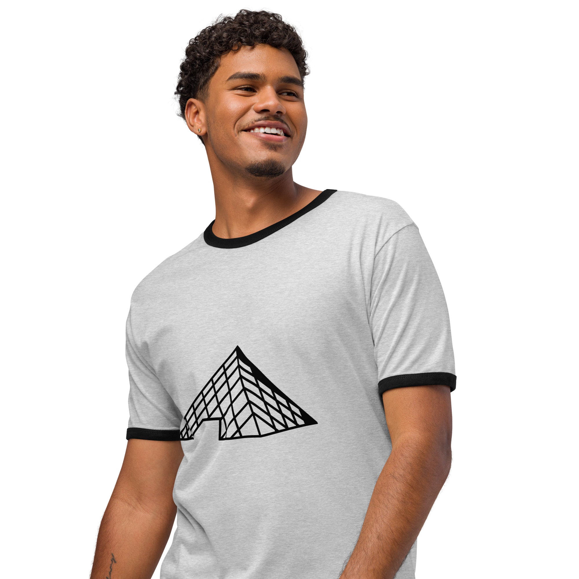 tsgabrielle® • For Him 👔 • Paris - The Louvre Pyramid • Ringer T-Shirt