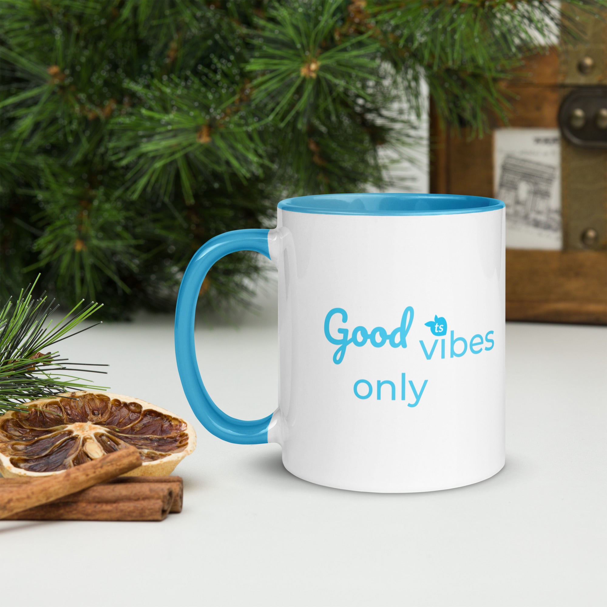 tsgabrielle® • Good Vibes Only • Mug with Color Inside • Ceramic • 11 oz