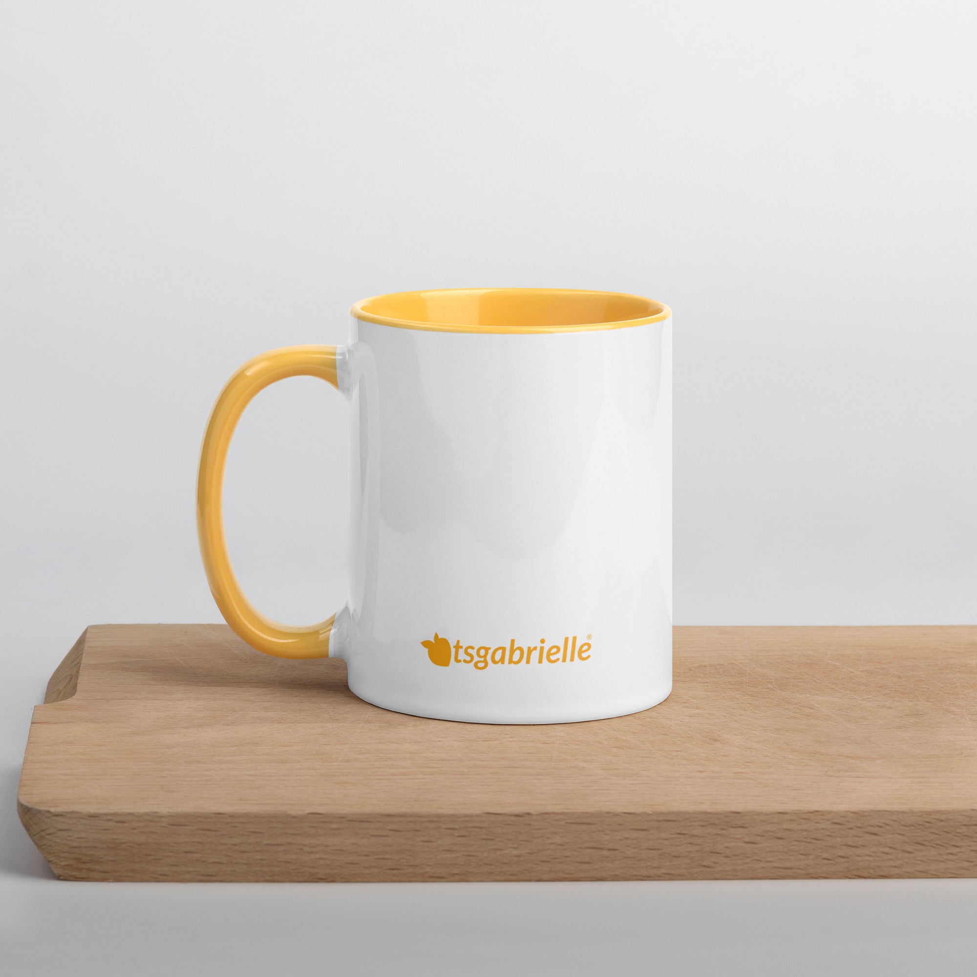 tsgabrielle® • Mug with Color Golden Yellow Inside • 325 ml