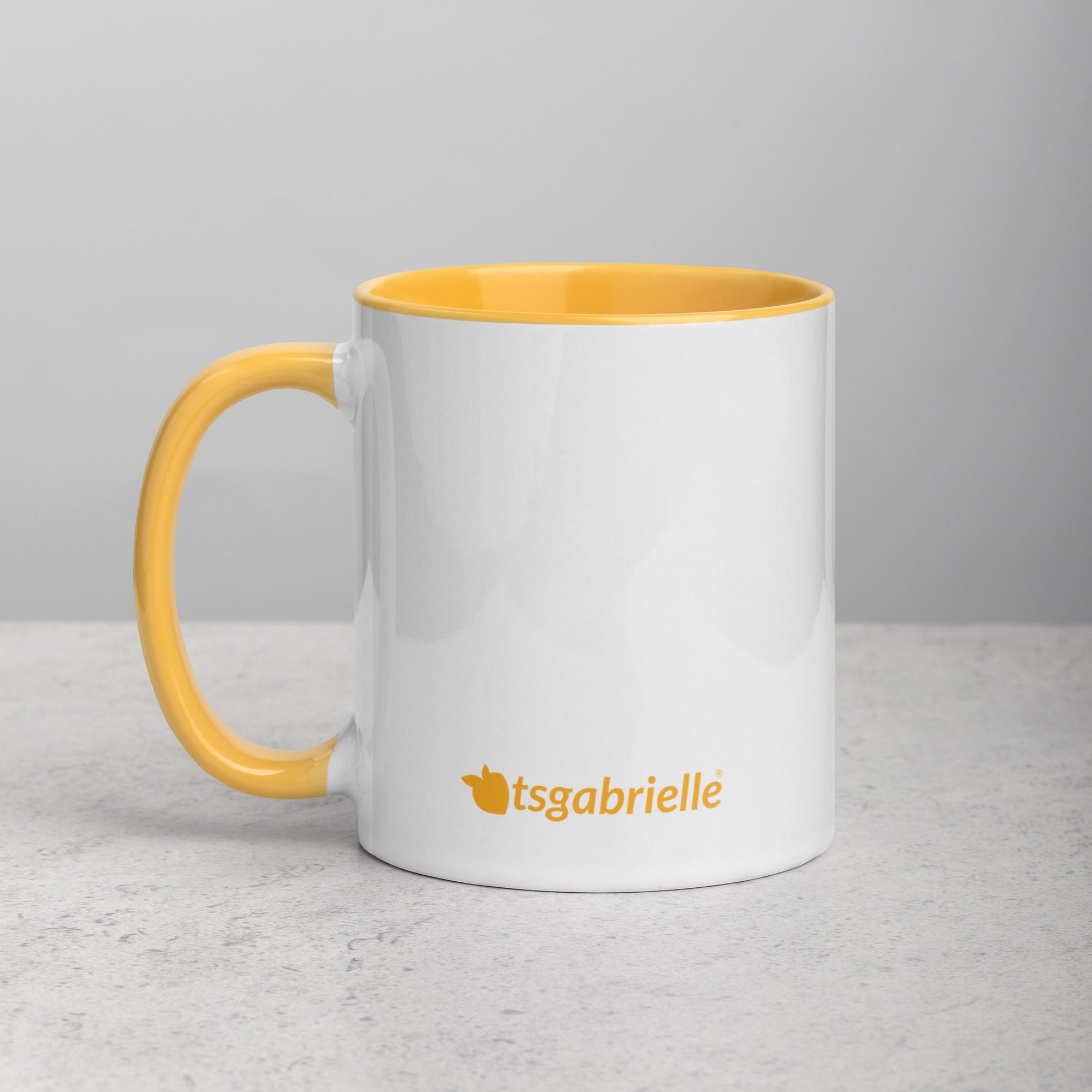tsgabrielle® • Mug with Color Golden Yellow Inside • 325 ml