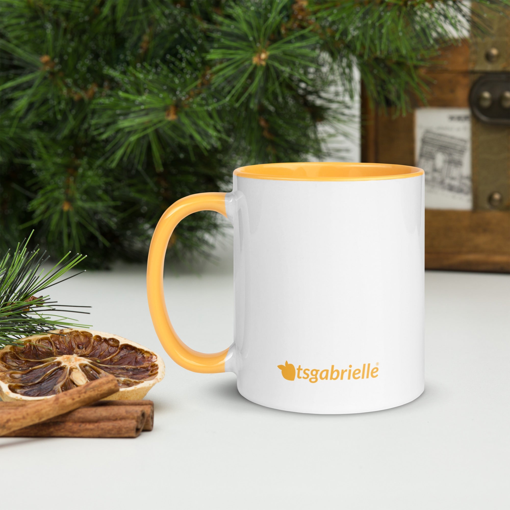 tsgabrielle® • Mug with Color Golden Yellow Inside • 325 ml