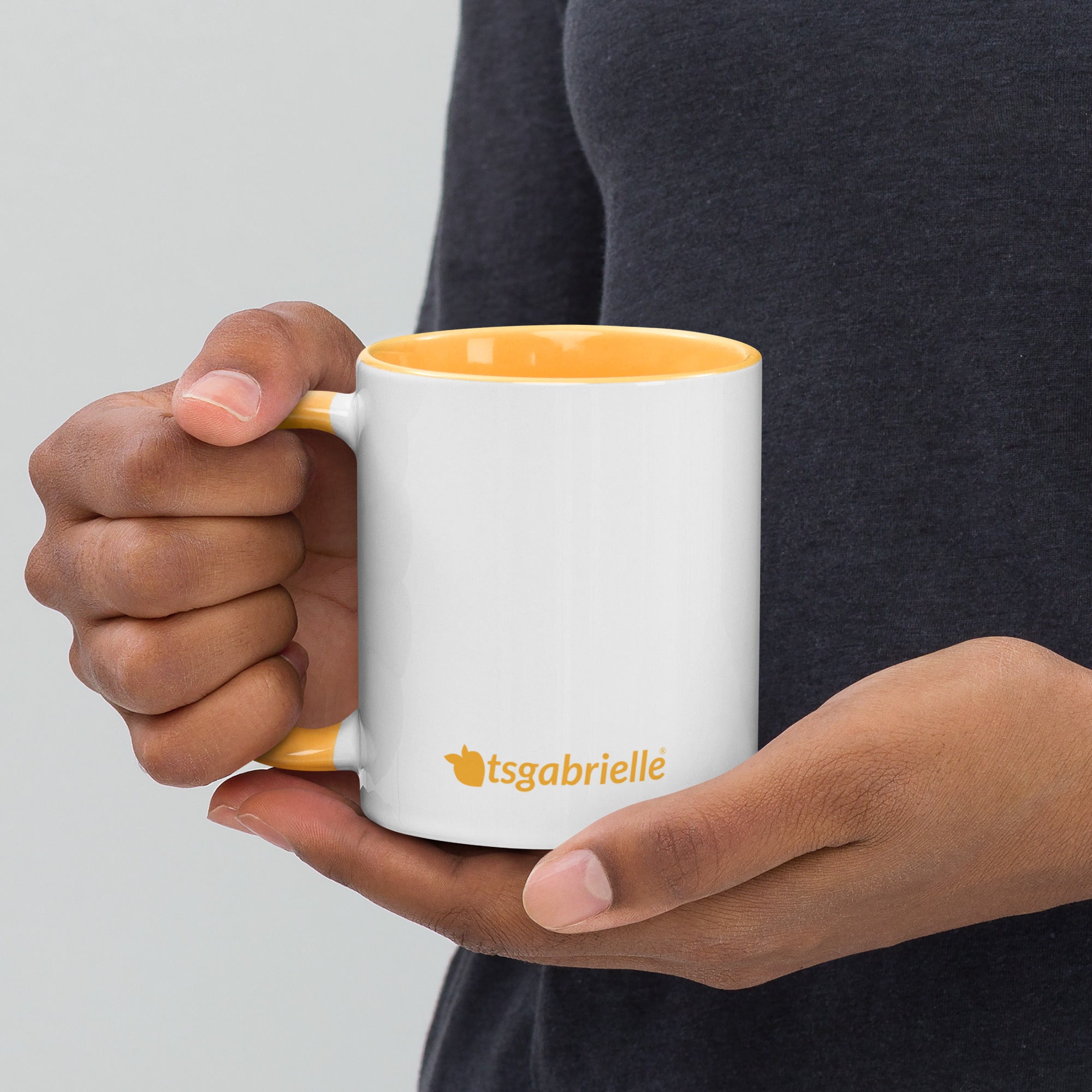 tsgabrielle® • Mug with Color Golden Yellow Inside • 325 ml