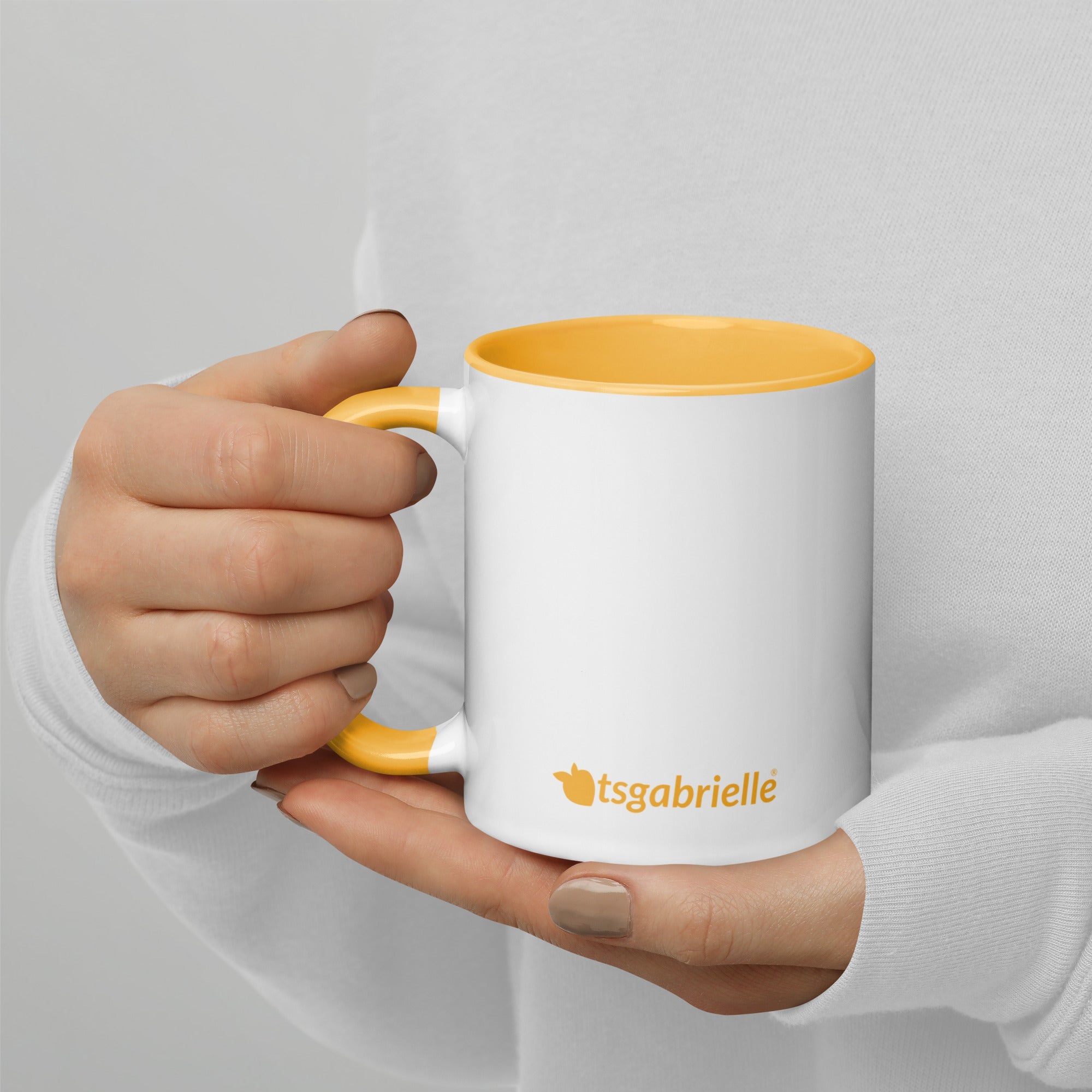 tsgabrielle® • Mug with Color Golden Yellow Inside • 325 ml
