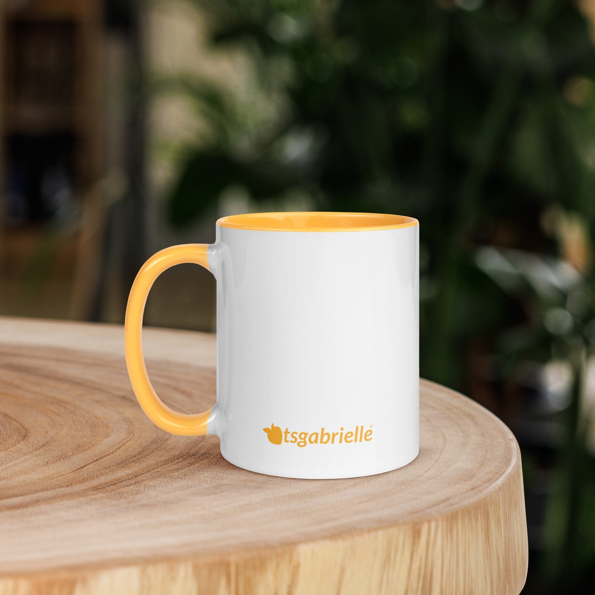 tsgabrielle® • Mug with Color Golden Yellow Inside • 325 ml