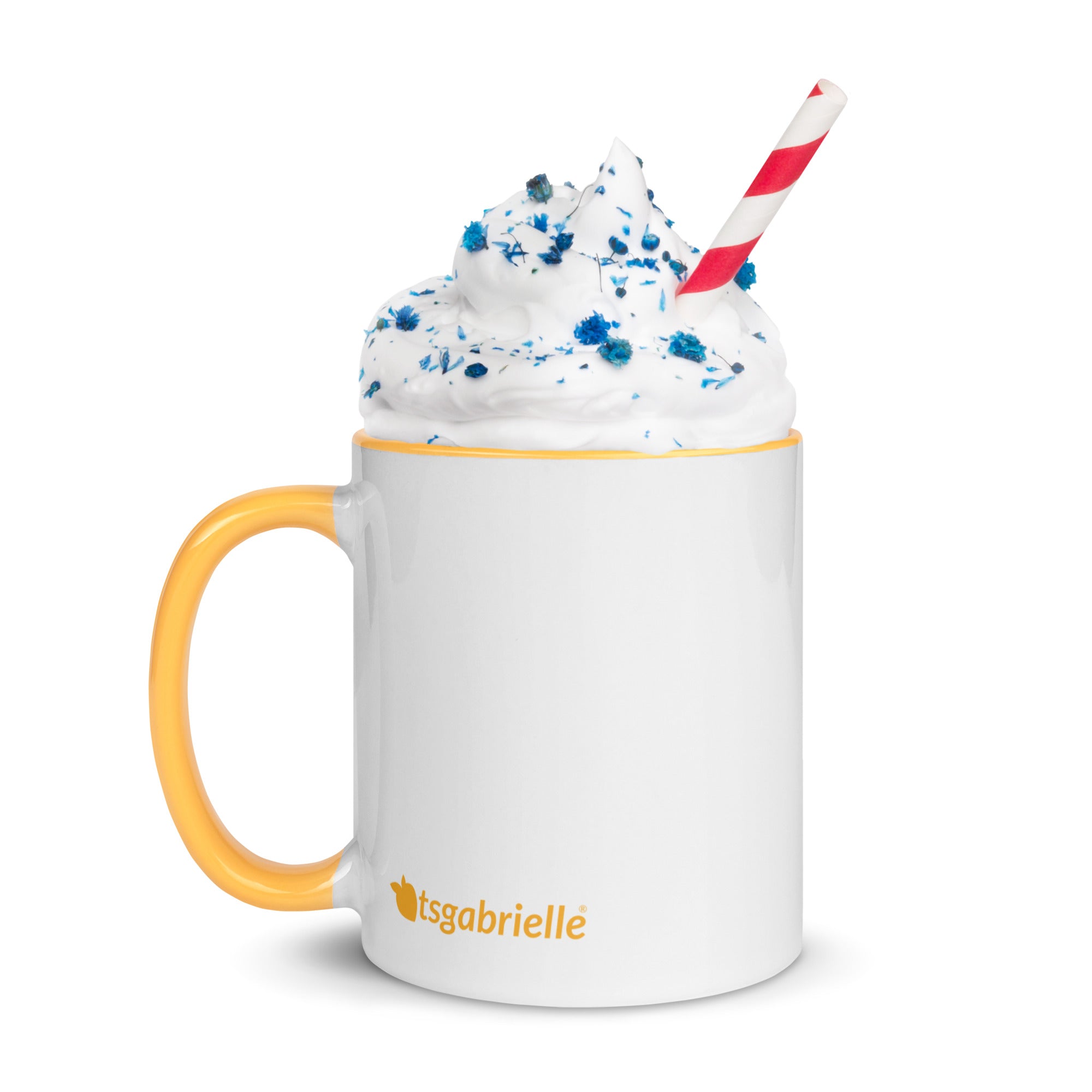 tsgabrielle® • Mug with Color Golden Yellow Inside • 11 oz