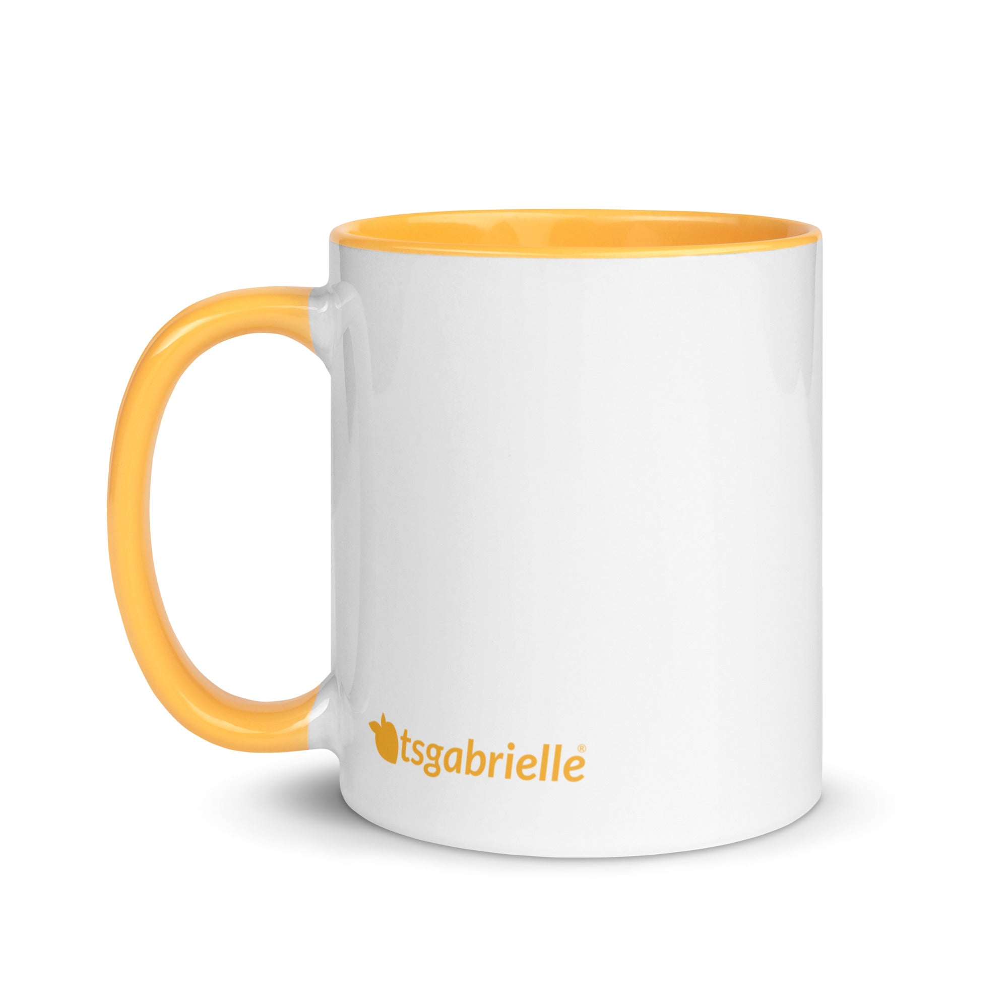 tsgabrielle® • Mug with Color Golden Yellow Inside • 11 oz