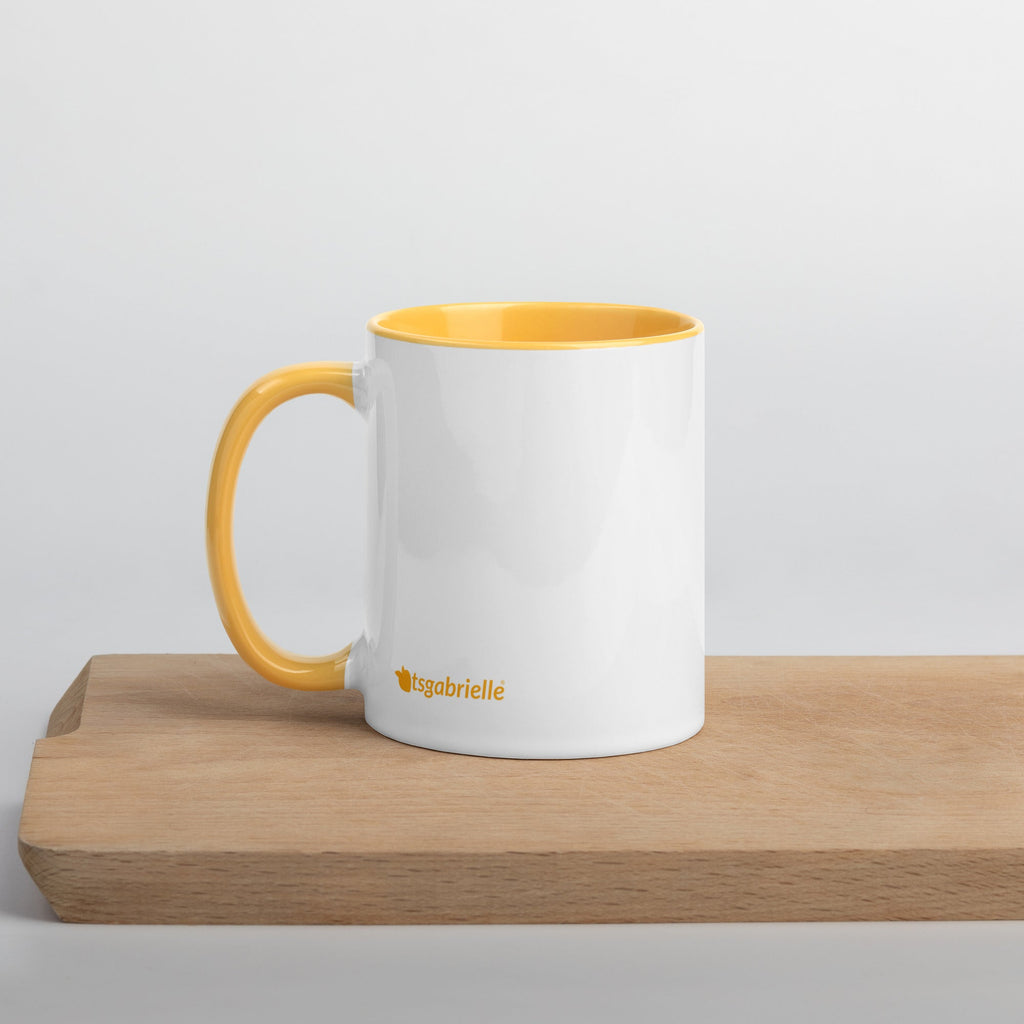 tsgabrielle® • Mug with Color Golden Yellow Inside • Ceramic • 325 ml