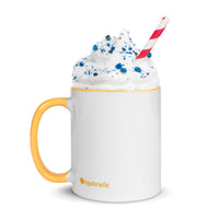 tsgabrielle® • Mug with Color Golden Yellow Inside • Ceramic • 11 oz •