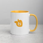 tsgabrielle® • Mug with Color Golden Yellow Inside • 325 ml