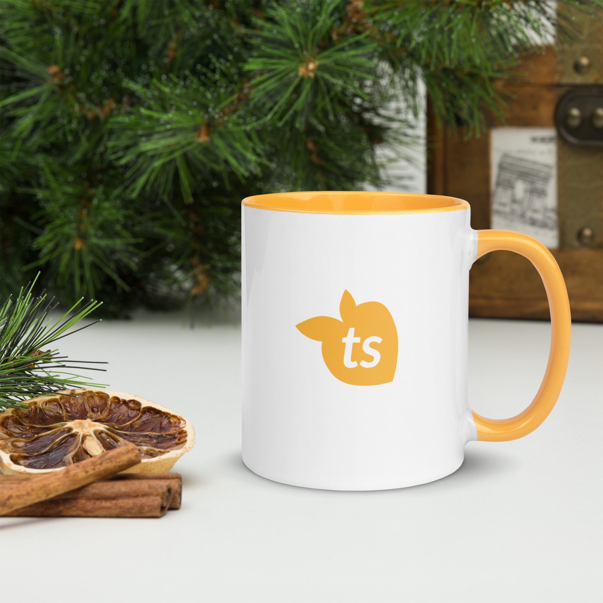 tsgabrielle® • Mug with Color Golden Yellow Inside • 325 ml