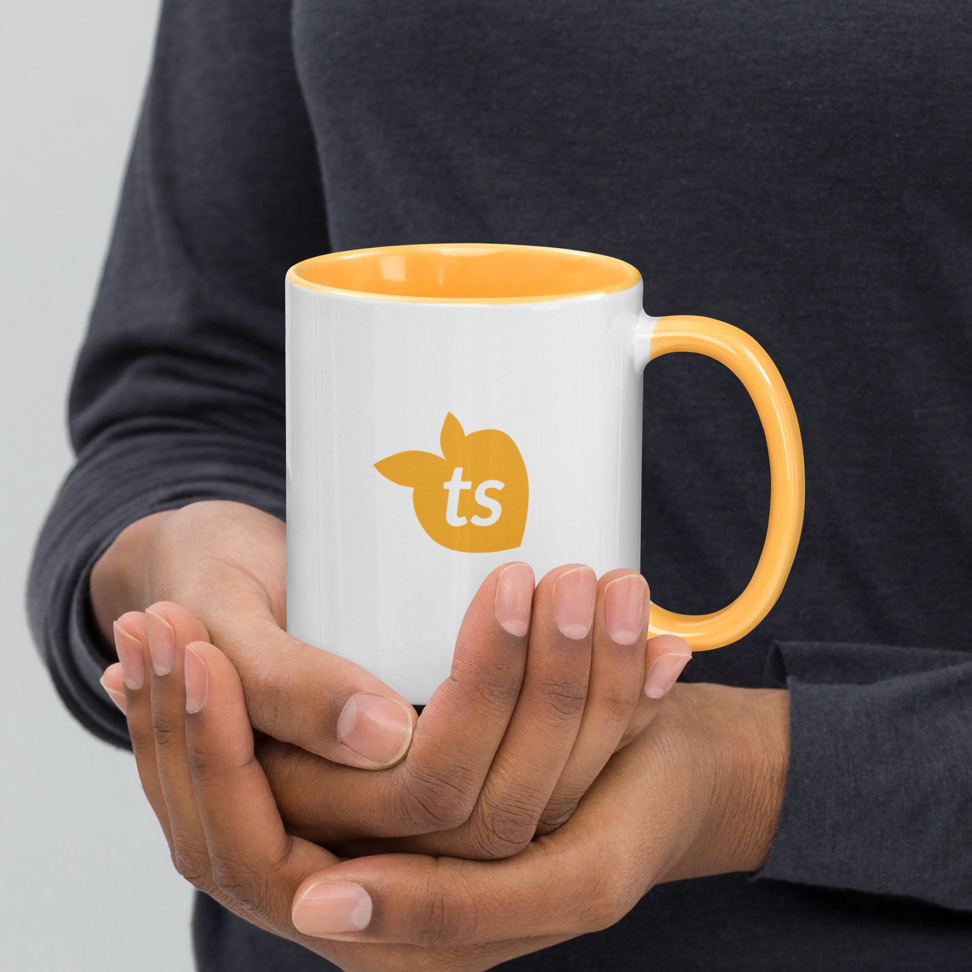 tsgabrielle® • Mug with Color Golden Yellow Inside • 325 ml