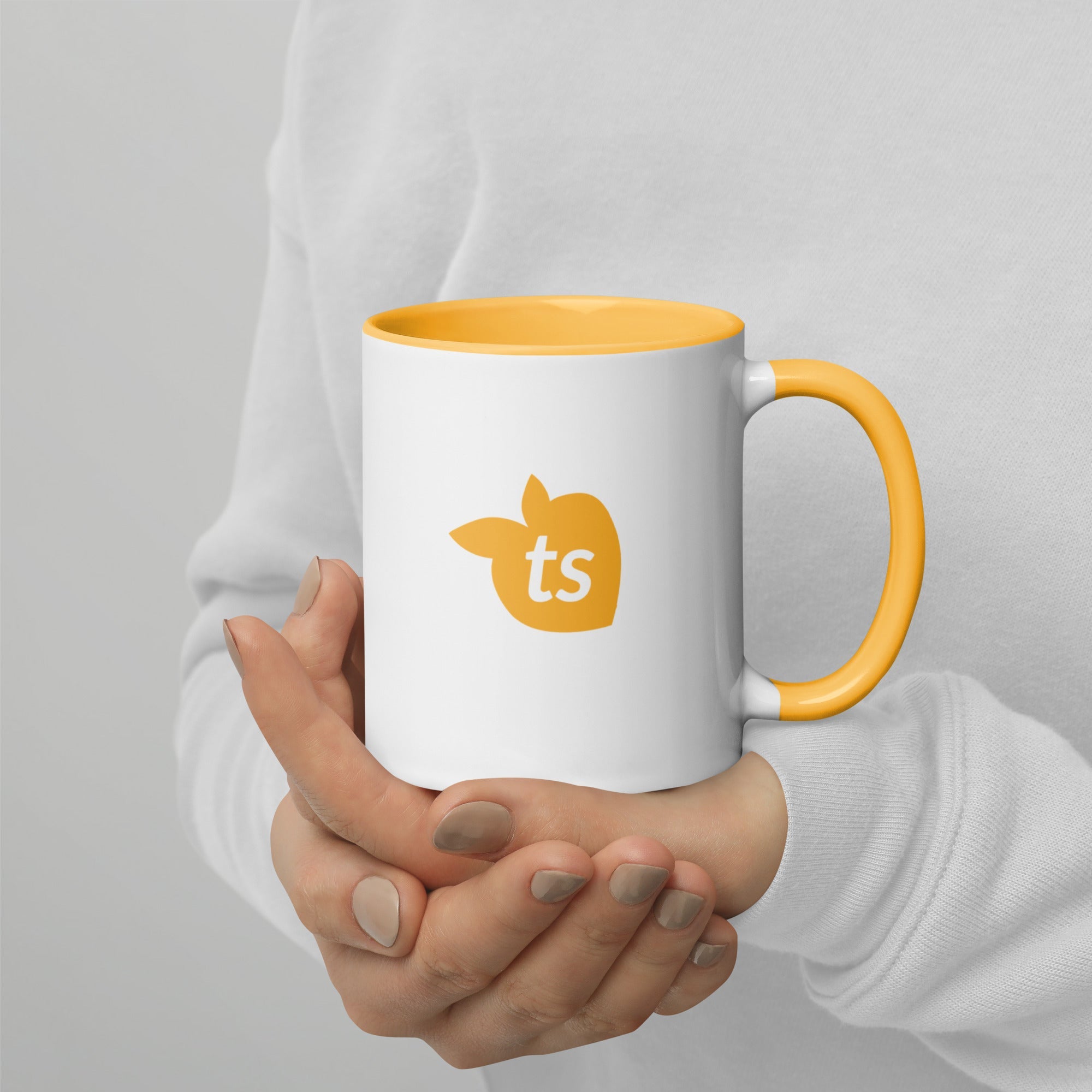 tsgabrielle® • Mug with Color Golden Yellow Inside • 325 ml
