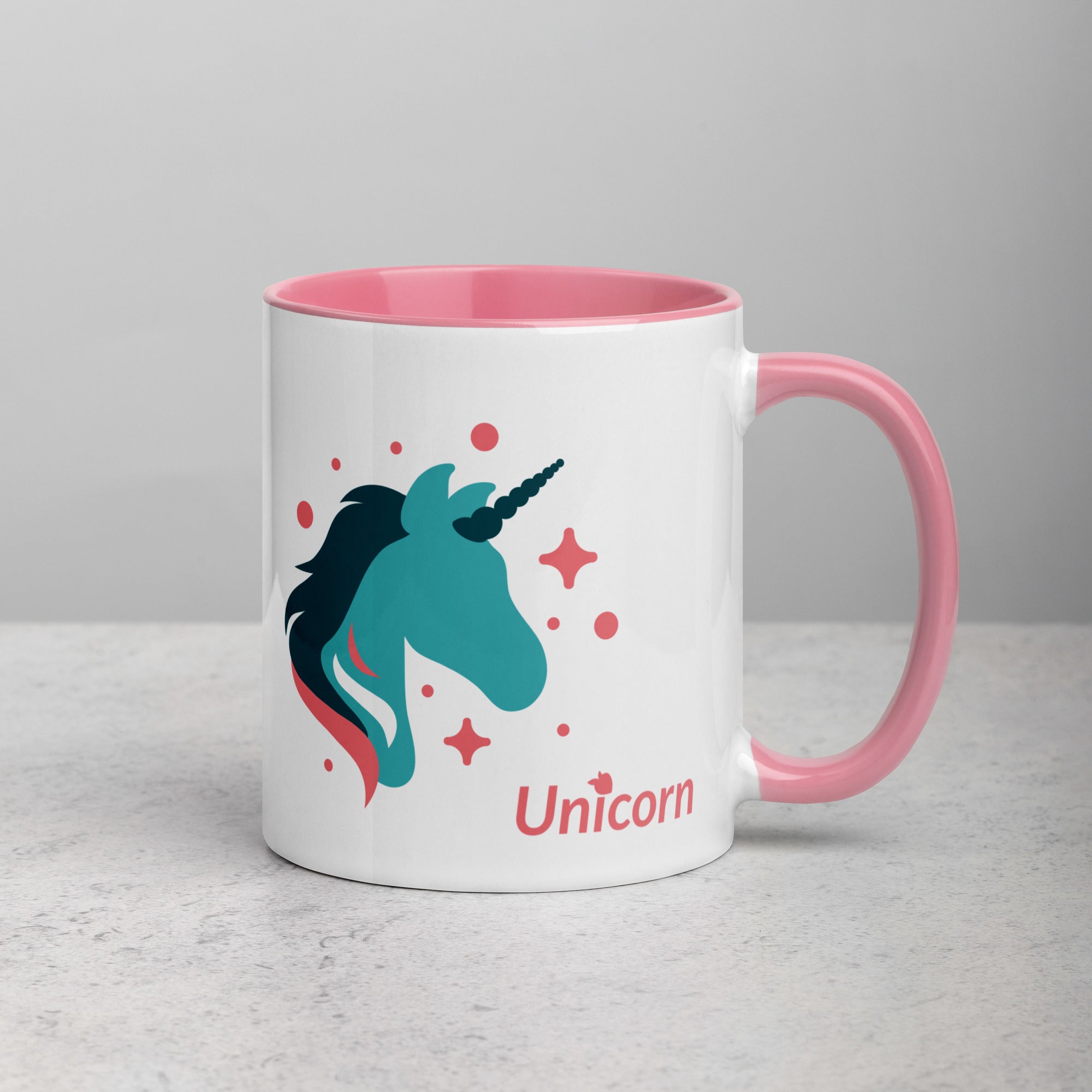 tsgabrielle® • Mug with Color Inside • 🦄 Unicorn - Seraphina • Ceramic • 11 oz