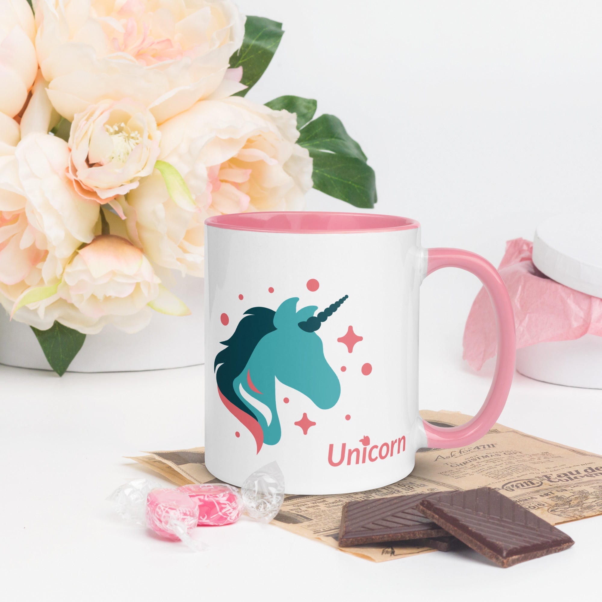 tsgabrielle • Mug with Color Inside • Unicorn - Seraphina • Ceramic • 325 ml