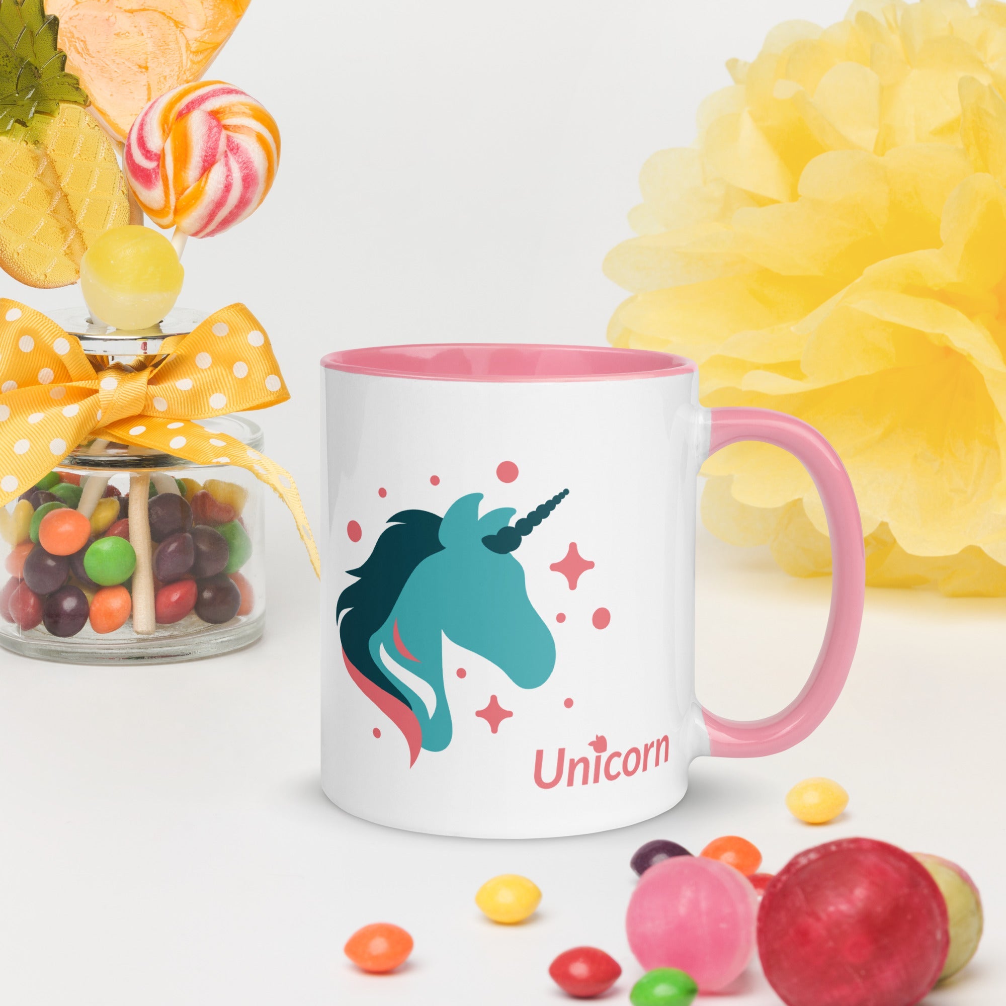 tsgabrielle • Mug with Color Inside • Unicorn - Seraphina • Ceramic • 325 ml