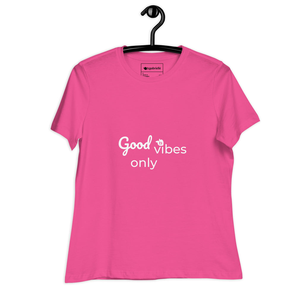 tsgabrielle® • Trans / Women's • Good Vibes Only • Relaxed T-Shirt • 8 Colors • 100% Cotton