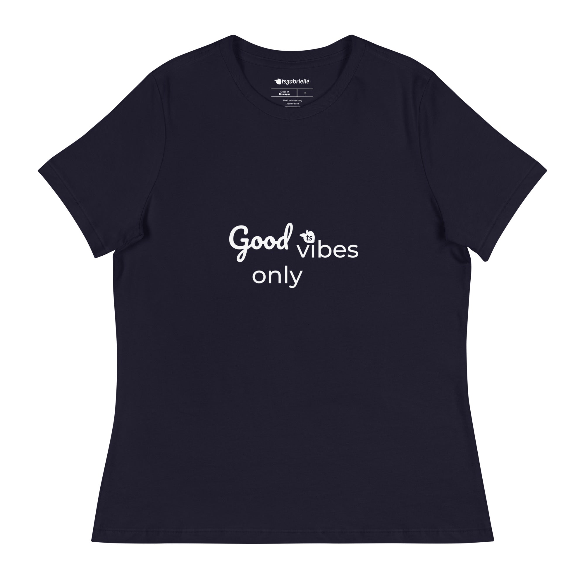 tsgabrielle® • Trans / Women's • Good Vibes Only • Relaxed T-Shirt • 8 Colors • 100% Cotton