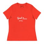 tsgabrielle® • Trans / Women's • Good Vibes Only • Relaxed T-Shirt • 8 Colors • 100% Cotton