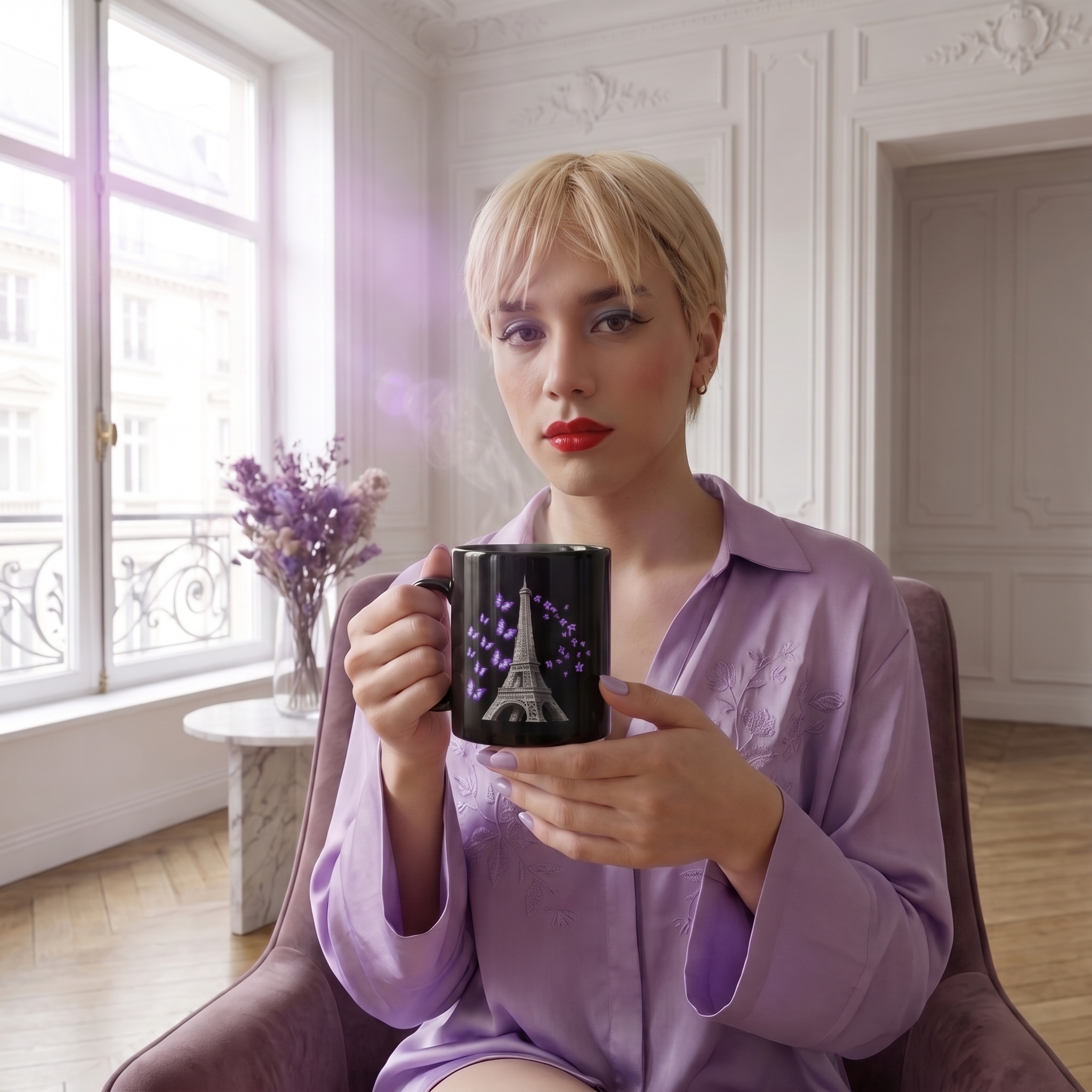 tsgabrielle® • Paris - La Tour Eiffel • Glossy Mug • Black • Ceramic • 2 Sizes - Black - View 18