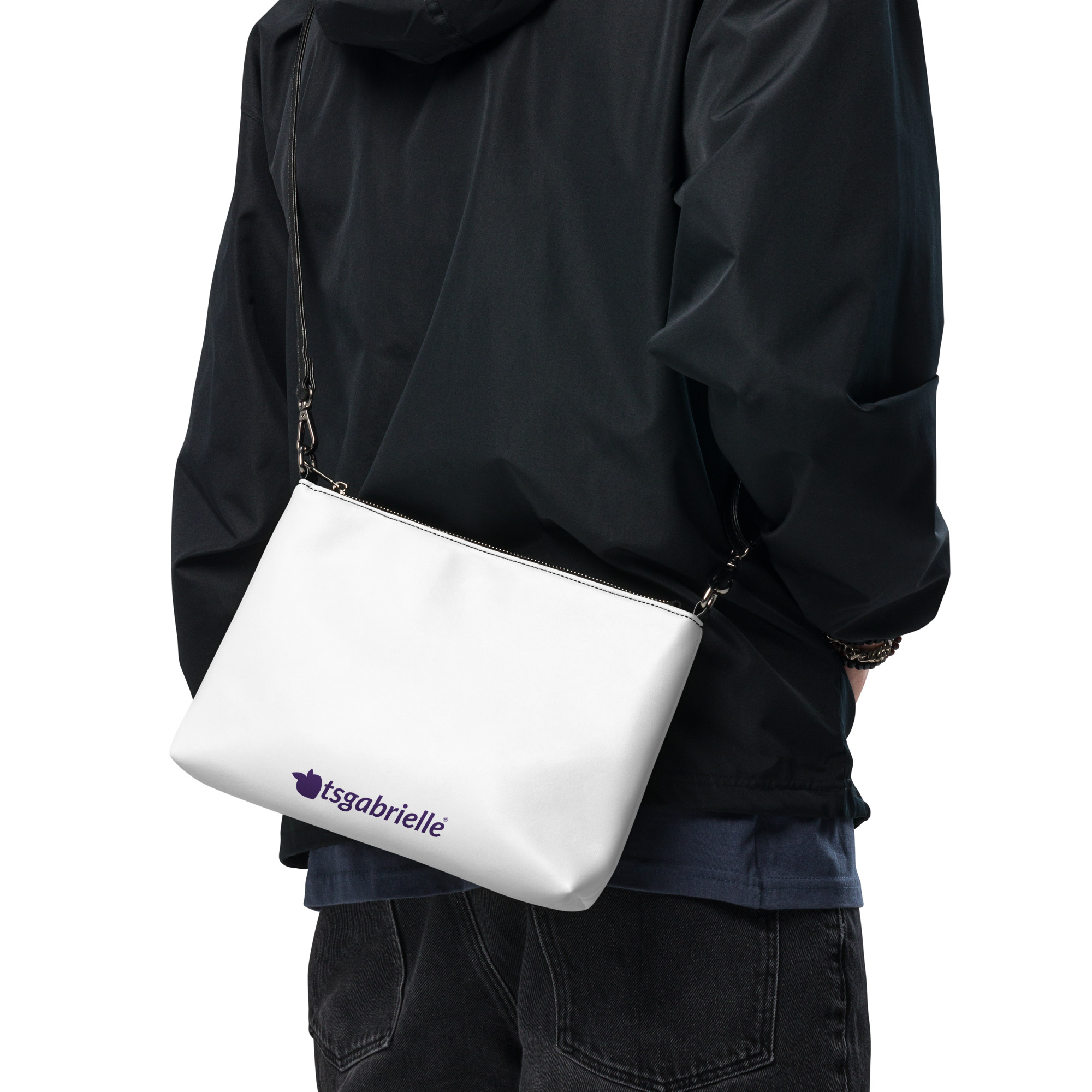 tsgabrielle® • Paris - Notre-Dame Cathedral • Crossbody Bag • White • 11″ × 8″ - Black - View 8