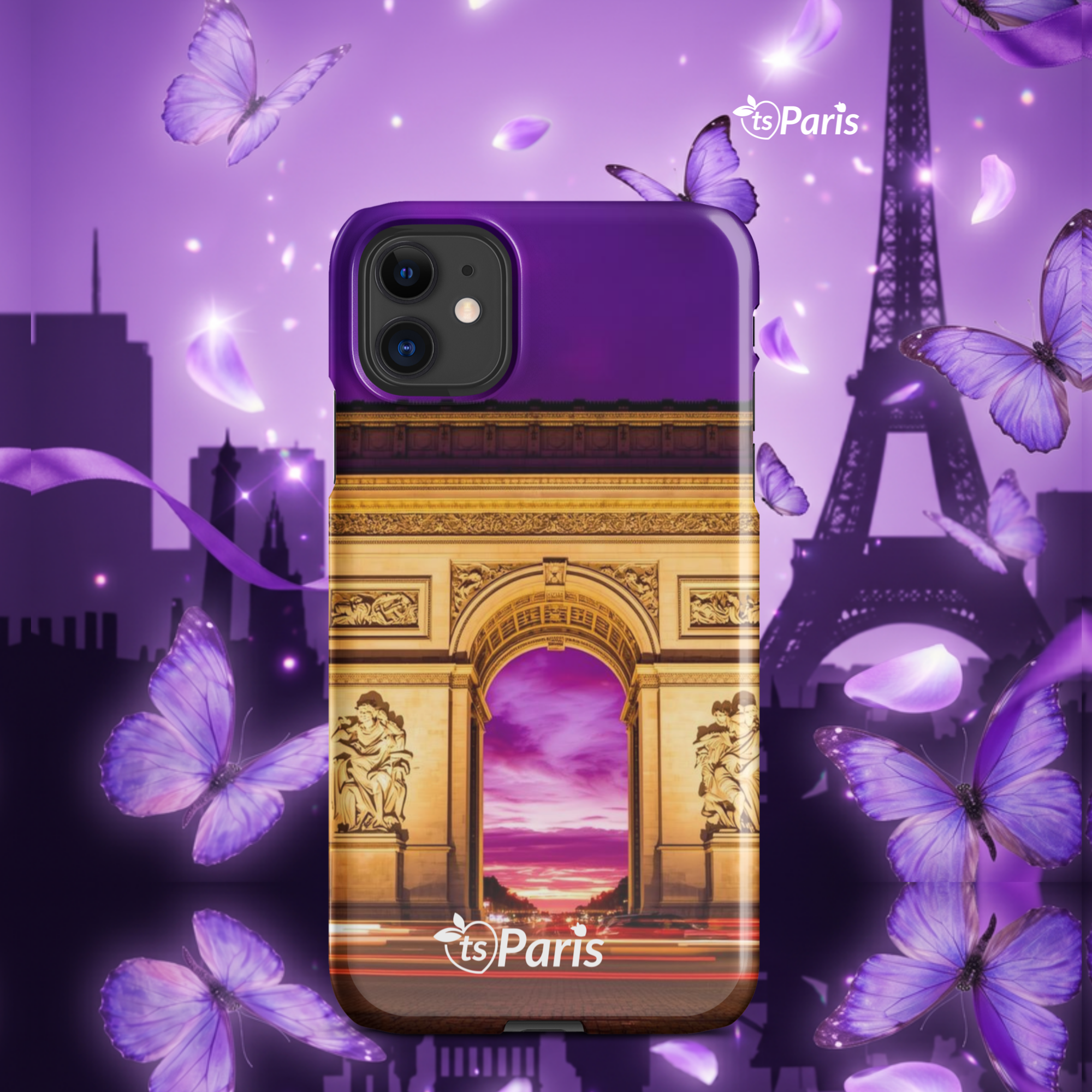 tsgabrielle® • Paris - Arc de Triomphe • Snap Case Compatible with iPhone® • Latest Models - Glossy - View 3