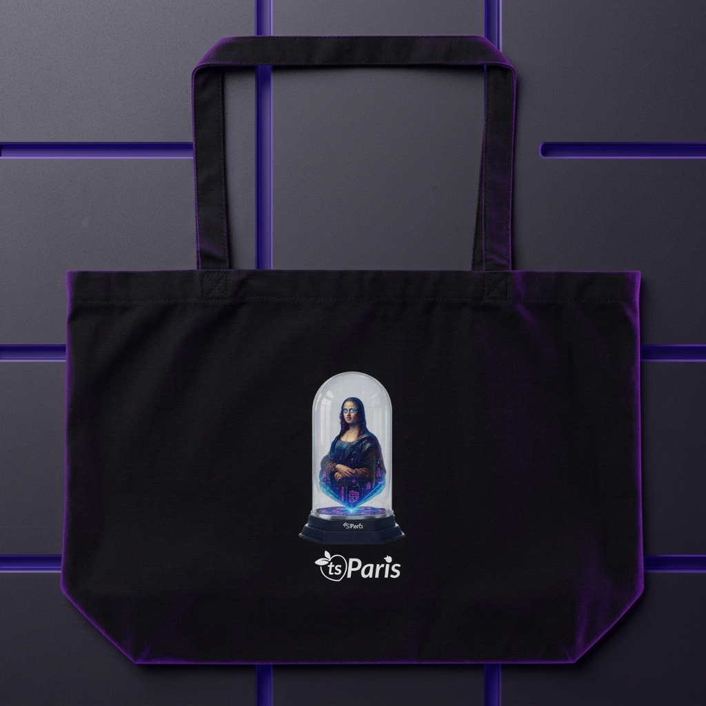 tsgabrielle® • Paris - Da Vinci • Large Tote Bag • Black • Cotton Organic - Black - View 11