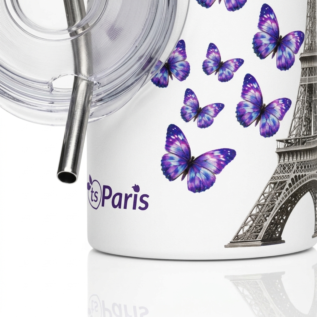 tsgabrielle® • The Art of Living • Paris - Eiffel Tower • Tumbler • Steel • White • 20 oz - White - View 6