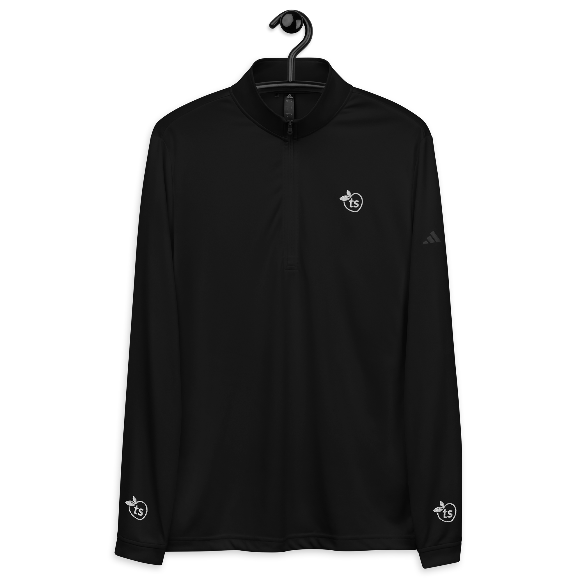 adidas® x tsgabrielle® • For Him • Quarter Zip Pullover • Dark Colors - Black - View 7