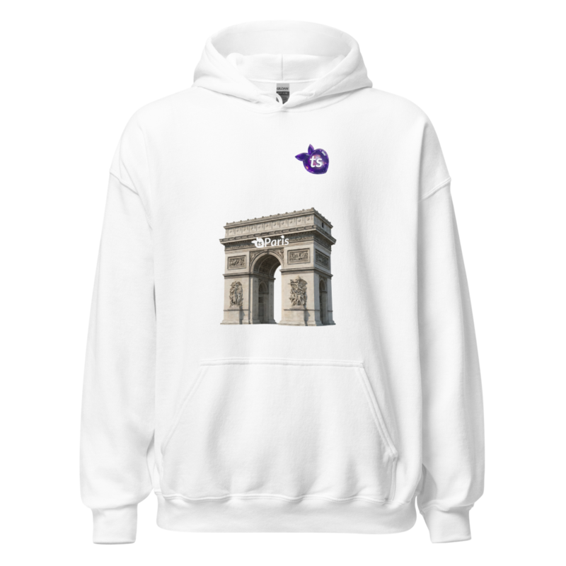 tsgabrielle® • For Him• Paris - Arc de Triomphe • Hoodie • White