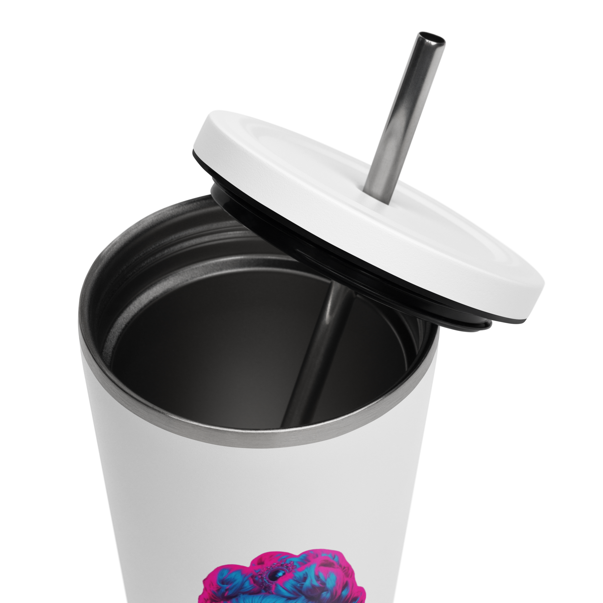 tsgabrielle® • Paris - Marie Antoinette • Tumbler • Stainless Steel • White • 20 oz - White - View 8