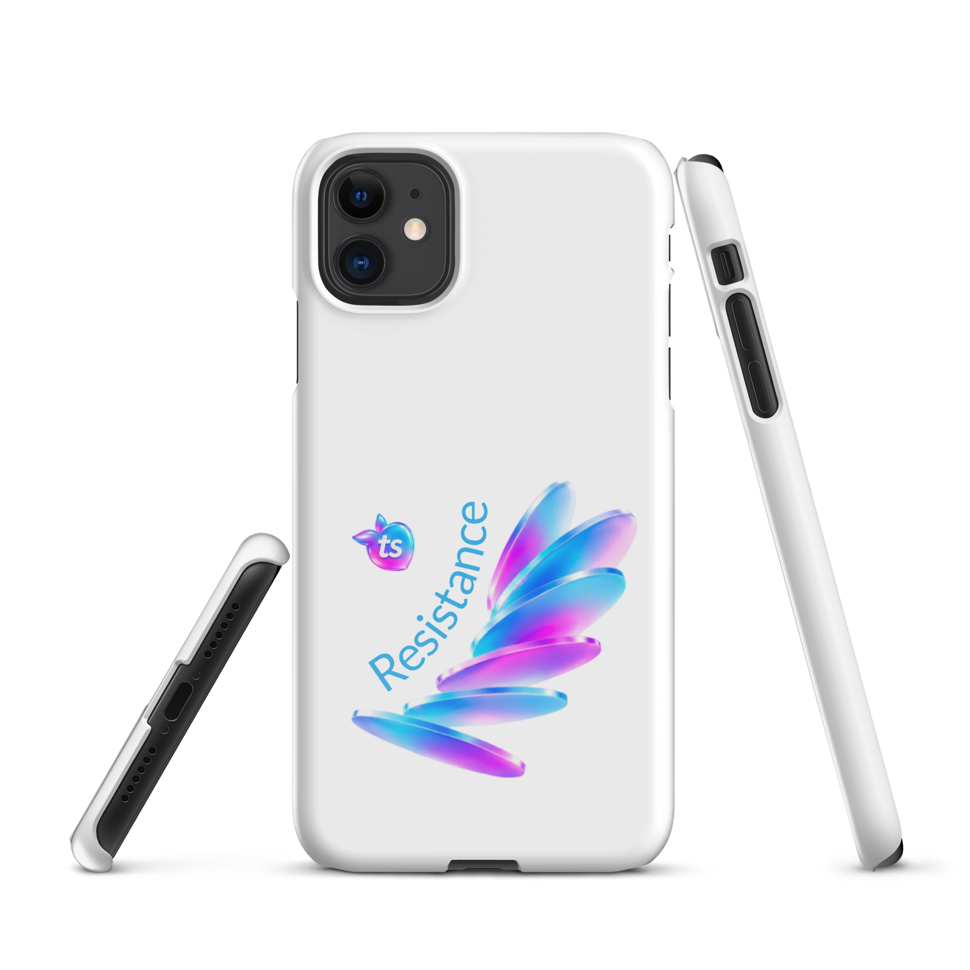 tsgabrielle® • Pride 26 - Resistance • Snap Case Compatible with iPhone® • White • Glossy • Latest Models - Glossy - View 3