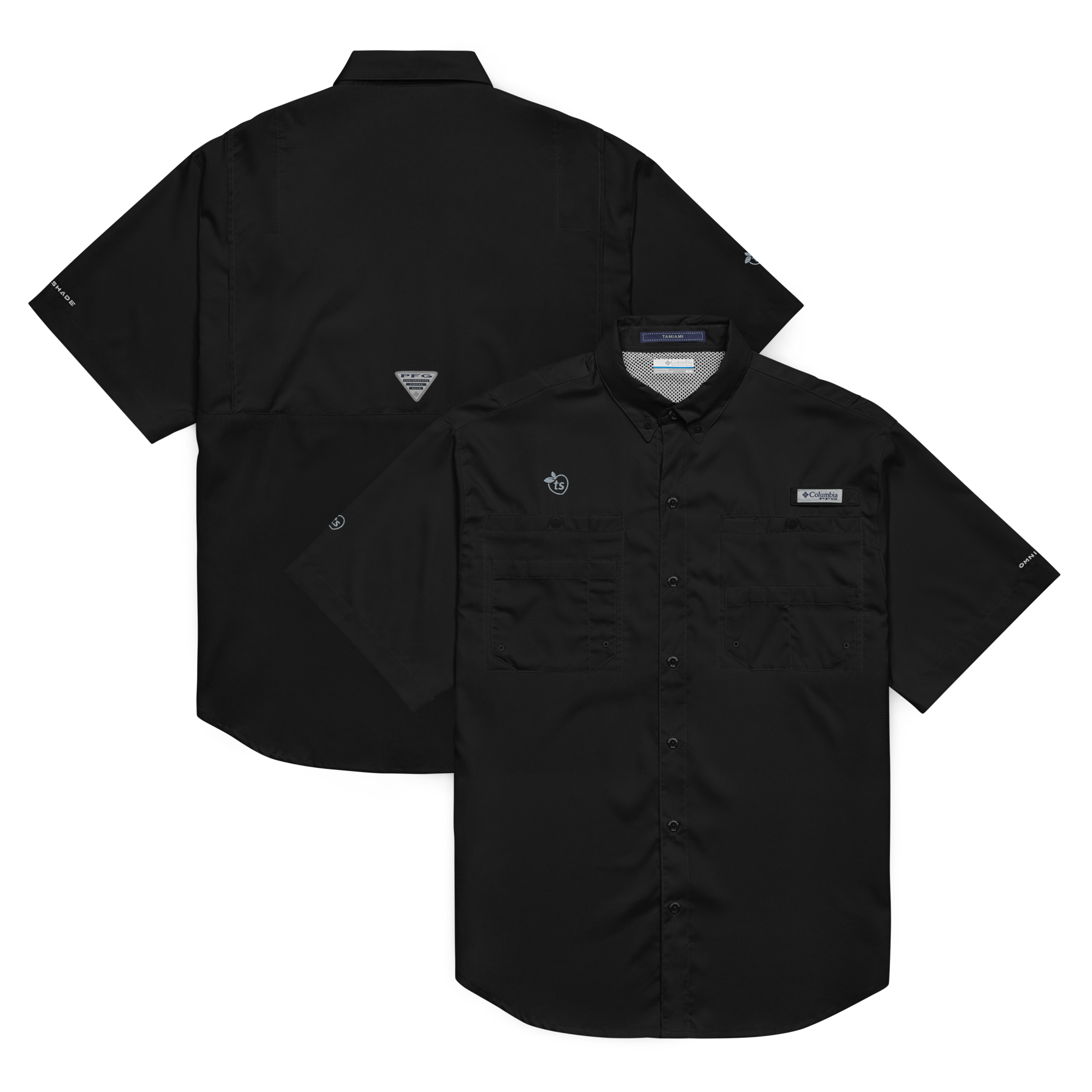 Columbia® by tsgabrielle® • Men's • Short Sleeve Button Shirt • Dark Colors - Black - View 6