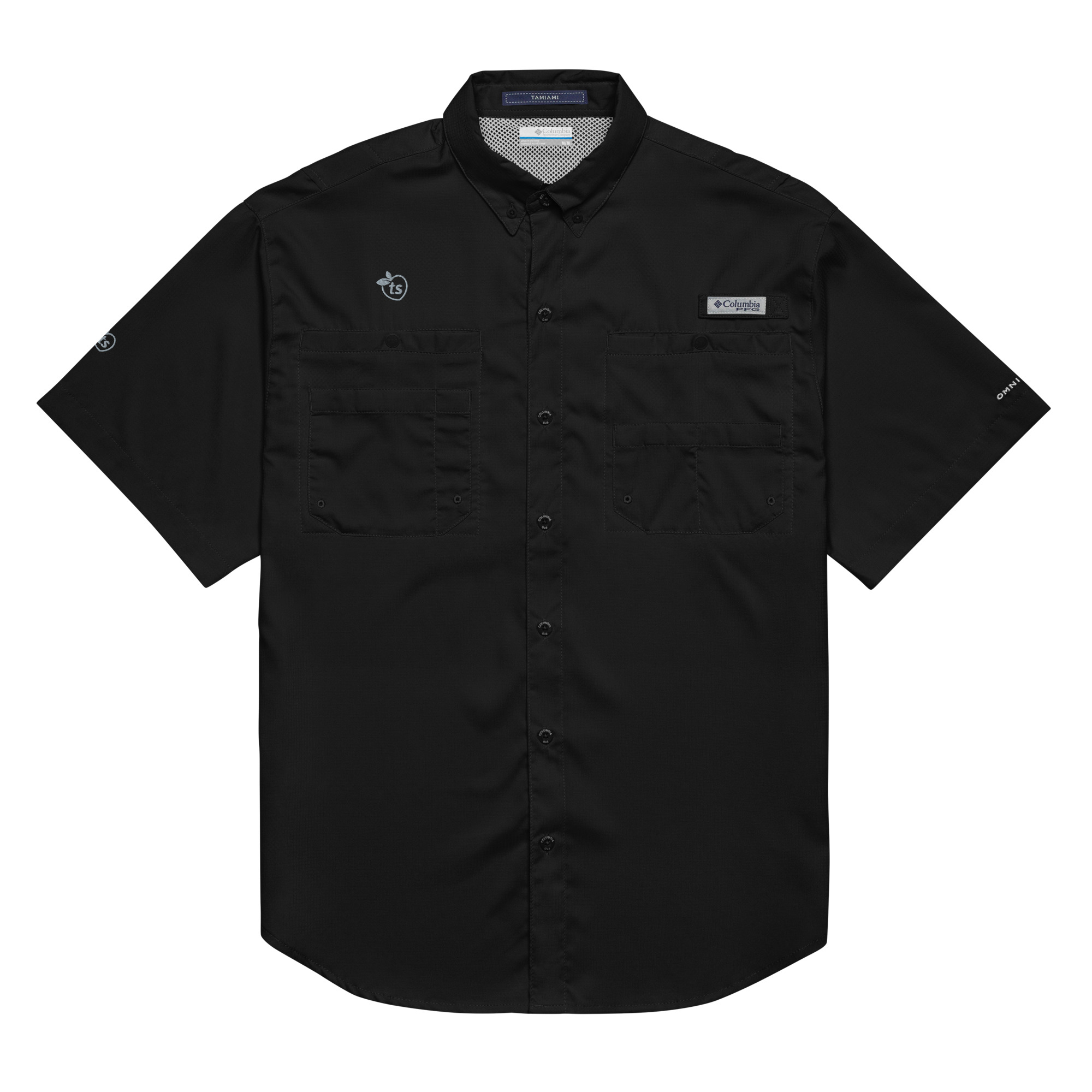 Columbia® by tsgabrielle® • Men's • Short Sleeve Button Shirt • Dark Colors
