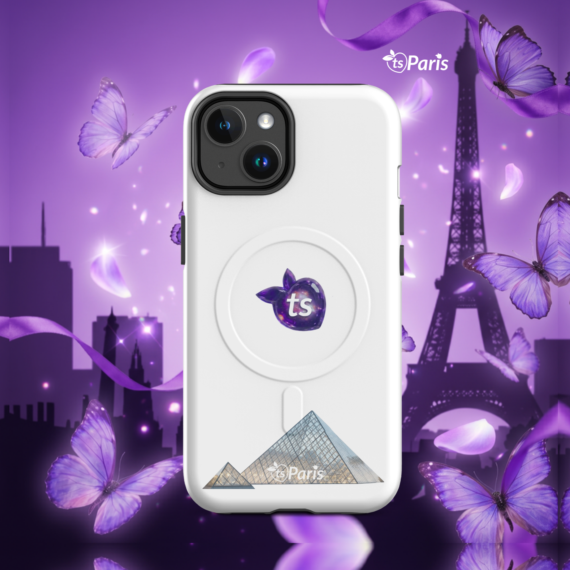 tsgabrielle® • Paris - The Louvre Pyramid • Tough Case • MagSafe® • Compatible with iPhone® • Latest Models - Glossy - View 4