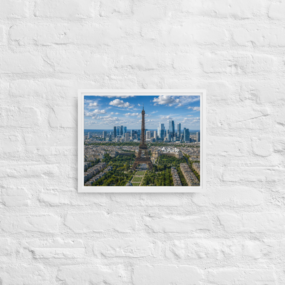 tsgabrielle® • Paris - The Eiffel Tower • Framed Canvas • 11" x 14" - White - View 6